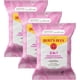 thumbnail image 1 of Burt's Bees Toallitas limpiadoras faciales micelares 3 en 1 y toallitas desmaquillantes con agua de rosas hechas con algodón reutilizado, 30 unidades, paquete de 3, 1 of 12
