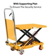 thumbnail image 5 of APOLLOLIFT 330lb Hydraulic Scissor Lift Table,  29.1" Lifted, 25 Foot Pedal Cycles Table Cart, 29.1x17.7" Size, 5 of 7