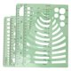 thumbnail image 5 of SWETRACE 4Ud Kit De Y Plantillas Geométricas De Plástico Verde Claro Para Uso En Dibujo Y, 5 of 7