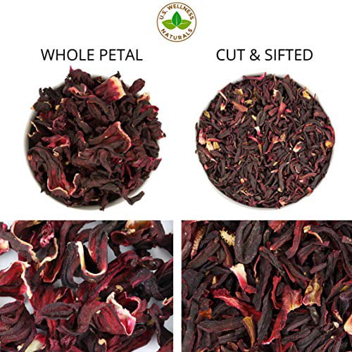 Hibiscus Flowers Organic Petals Tea Dried Cut Bulk Hibiscus
