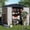 Brown, variant on CLOUDREST PRO Metal Shed 5 x 3 ft. Outdoor Storage Shed with Lockable Door and Air Vent Metal Garden Shed,Brown