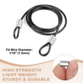 thumbnail image 4 of Uxcell Wire Rope Stop Sleeve, 304 Stainless Steel Cable Wire Rope Crimping Loops Sleeve Ferrule for Wire Rope and Cable Ferrule 1/16"(1.5mm), 4 of 7