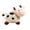 white, variant on Tri-Color Cow Plush Toy – Cute Mini Decorative Gift for Birthday and Wedding Bouquet