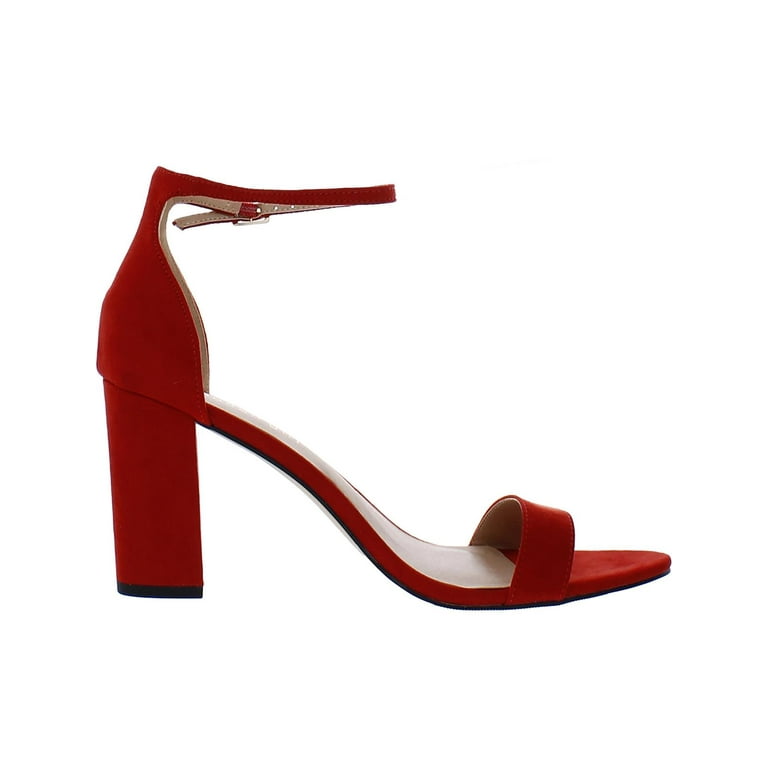 Madden Girl Womens Beella Faux Leather Block Heel Dress Sandals