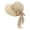 Beige, variant on Elegant Wide Brim Sun Hat For Beach Hat With Lightweight Mesh Sun Suitable For Outdoor Activities Raffia Tote