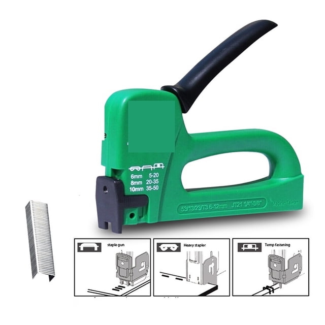 Heavy Duty Staple Gun For DIY Home Decoration Furniture Stapler Rivet Tool Manual Nail Gun With 2000 Staples Nailer