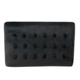 thumbnail image 4 of Tufted Velvet Ottoman - Black : Upholstered Footstool, Metal Legs, Rectangle Shape, 250lb Capacity, 4 of 7
