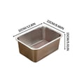 thumbnail image 1 of Stainless Steel Cat Litter Box Extra Large Metal Kitty Litter Pan for Rabbits Small Pets Rustproof Non-Stick Easy Clean Odor Resistant Smooth Surface for Home Use, 1 of 1