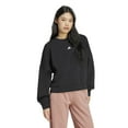 thumbnail image 3 of Women's adidas Essentials Small Logo Feel Cozy Sportwear Sweatshirt Color: Gray Size: SMALL, 3 of 4