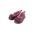 thumbnail image 3 of Hudson Baby Infant Girl Cotton Bodysuit, Pant and Shoe Set, Plum Wildflower, 12-18 Months, 3 of 5