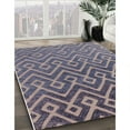 thumbnail image 3 of Ahgly Company Machine Washable Indoor Round Industrial Modern Purple Navy Blue Area Rugs, 6' Round, 3 of 7