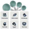 thumbnail image 3 of Tazas medidoras apilables con mango de acero inoxidable para medir ingredientes secos y líquidos, 3 of 5