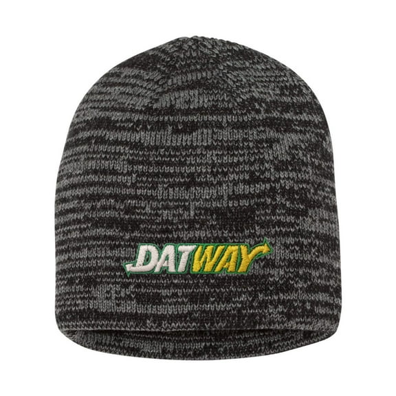 Adult Datway Embroidered Marled Knit Beanie Cap