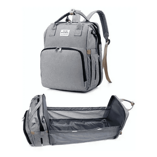 Mochila Impermeable Malubero Multifunción 5 En 1 Para Pañales Plegable gris