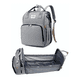 thumbnail image 1 of Mochila Impermeable Malubero Multifunción 5 En 1 Para Pañales Plegable gris, 1 of 3
