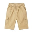 thumbnail image 5 of Povozer Toddler Baby Boy Girl Solid Color Shorts Toddler Shorts Baby Boys Shorts Infant Summer Clothes for 6-7 Years,Khaki, 5 of 9