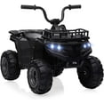 thumbnail image 1 of Historyli ATV eléctrico de 12 V para niños de 2 a 5 años, 1,8 mph, con luces LED y música, color negro, 1 of 6