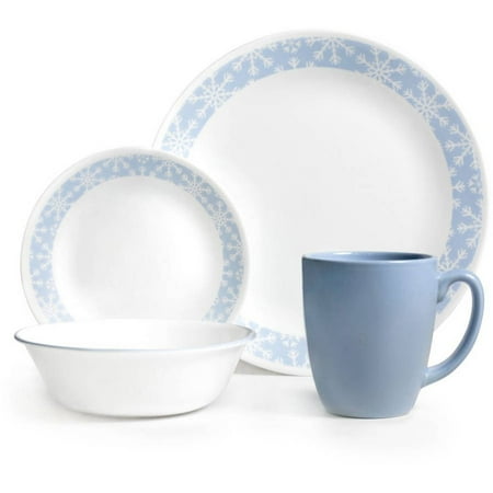 Corelle Livingware 16 Piece Dinnerware Set Crystal Frost Corelle Livingware 16 Piece Dinnerware Set Crystal Frost