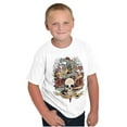 thumbnail image 3 of Love Kills Trust No One Skull Tattoo Crewneck T Shirts Boy Girl Teen Brisco Brands S, 3 of 6