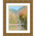 thumbnail image 1 of Chaney, Alan 15x18 Gold Ornate Wood Framed with Double Matting Museum Art Print Titled - Lakeside in December, 1 of 4