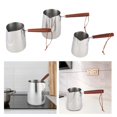 thumbnail image 2 of Stainless Steel Coffee Maker Delicate Designs Coffee Pots with Spouts and Wood Handle for Professional Easy Use, 2 of 4
