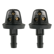 Unique Bargains 2Pcs Windshield Wiper Washer Nozzle Spray Jet Fit for Suzuki Grand Vitara 1998-2005 Black
