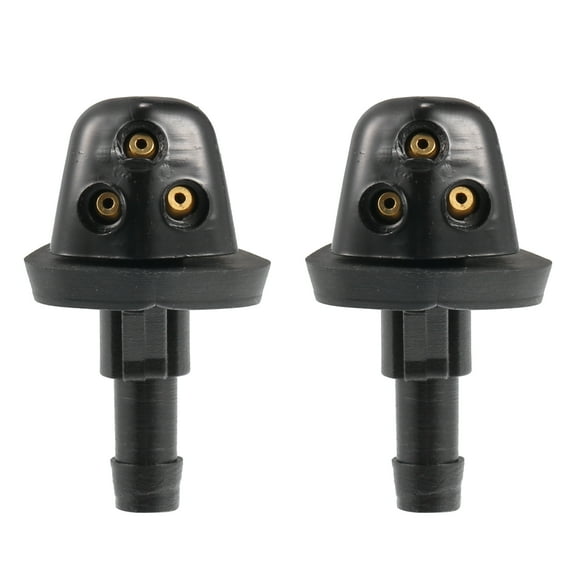 Unique Bargains 2Pcs Windshield Wiper Washer Nozzle Spray Jet Fit for Suzuki Grand Vitara 1998-2005 Black
