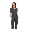 thumbnail image 4 of Womens 7 Pocket Scrub Set V-Neck Top and Jogger Pant Medical Nursing Uniform, 4 of 7