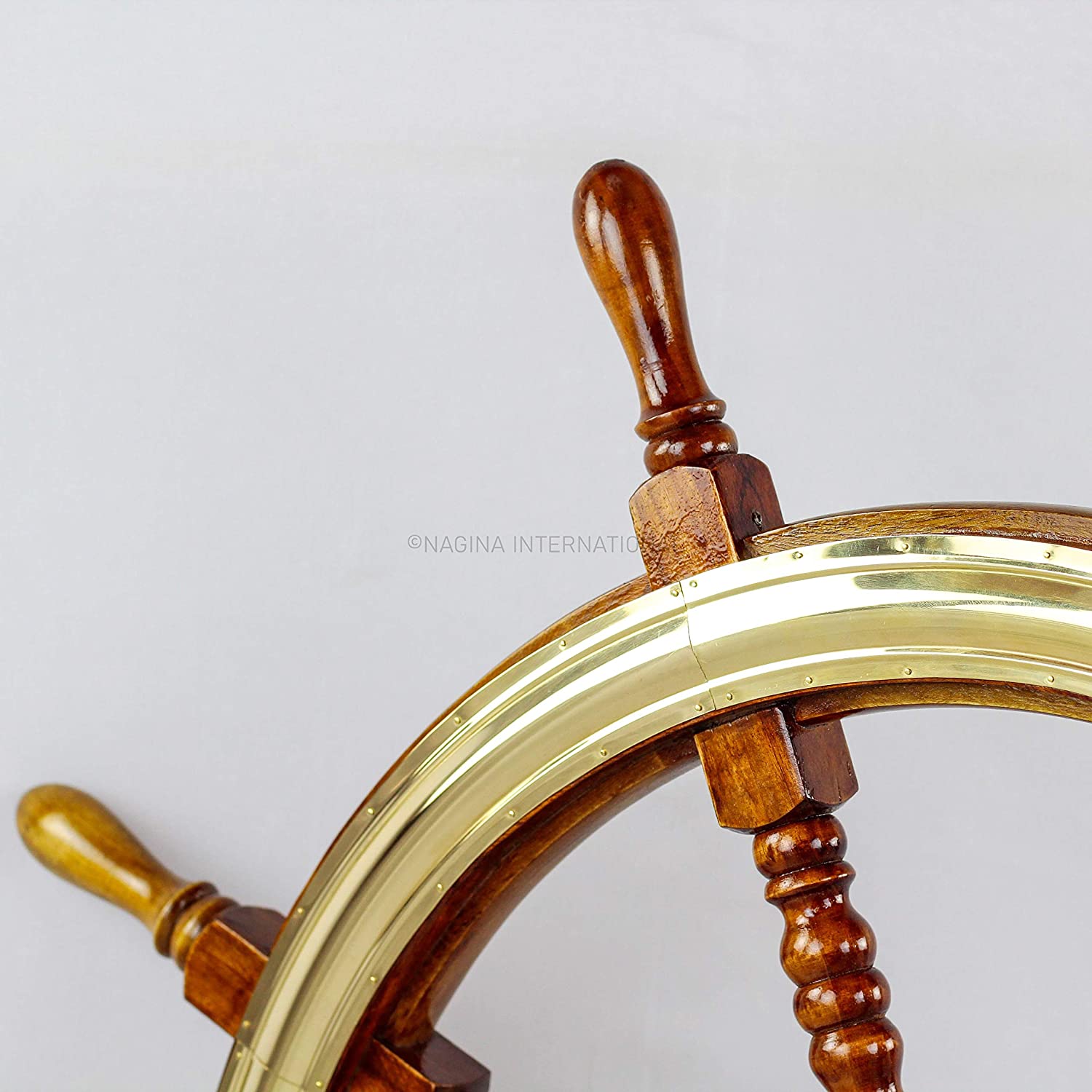 Nagina International Nautical Handcrafted Brass Embedded Beautiful