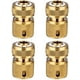 thumbnail image 1 of Conectores rápidos de manguera de jardín de latón de 4 piezas, conectores rápidos para manguera de riego de jardín conectores rápidos de 1/2", 1 of 5