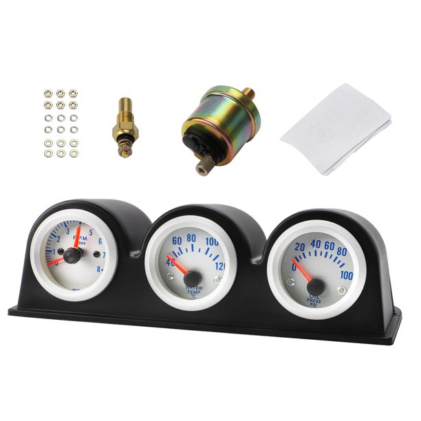 Instrumento de reacondicionamiento de automóvil, medidor de presión de aceite y temperatura del agua, tacómetro Digital de reacondicionamiento para
