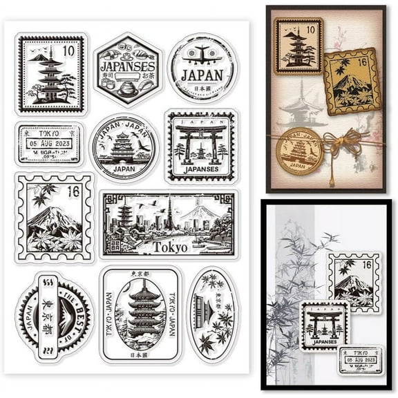 1sheet Custom Summer Theme PVC Plastic Clear Stamps for Scrapbooking Photo Album tive Cards Making Mixed Shapes 160x110mm