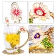 thumbnail image 4 of Taza de vidrio AISVELDY con forma de flor y té con cuchara, 4 of 6