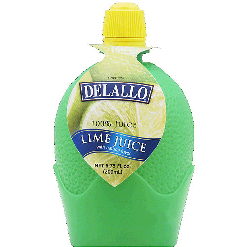 DeLallo 100 Lime Juice, 6.75 fl oz, (Pack of 12)