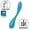 Petrol, variant on Satisfyer G-Spot Flex 5 Connect App | G-Spot Rabbit Vibrator | Double Stimulation | Waterproof (IPX7) | Rechargeable | Silicone (Lilac)