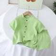 thumbnail image 2 of UAYOTSE Toddler Girls Kids Pajamas Pjs short Sleeve fit 12M-8Y 2pcs Soft Outfits Sets Loungewear,Sizes 12-18 Months, 2 of 4