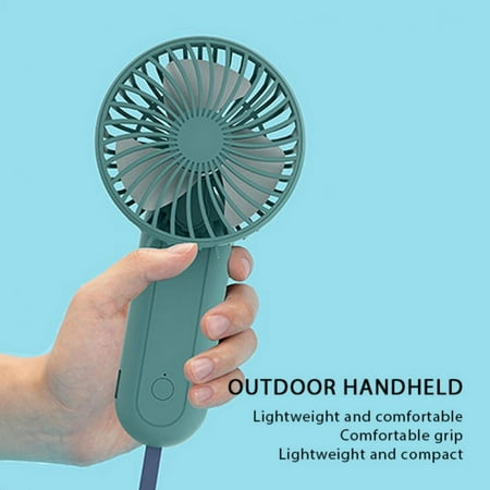 

Handheld Fan [6000 mAh 10-12 Working Hours] 3 Speed Settings and Strong Wind Includes Base and Lanyard for Easy Use and Portability.