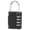 Black, variant on Luluganb Combination Lock, 4 Digit Combination Padlock Outdoor, School Lock, Gym Locks, Combination Lock for Locker,Red