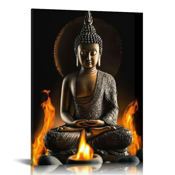 Buddha Statue Art - Zen Meditation Home Decor,12 x inch