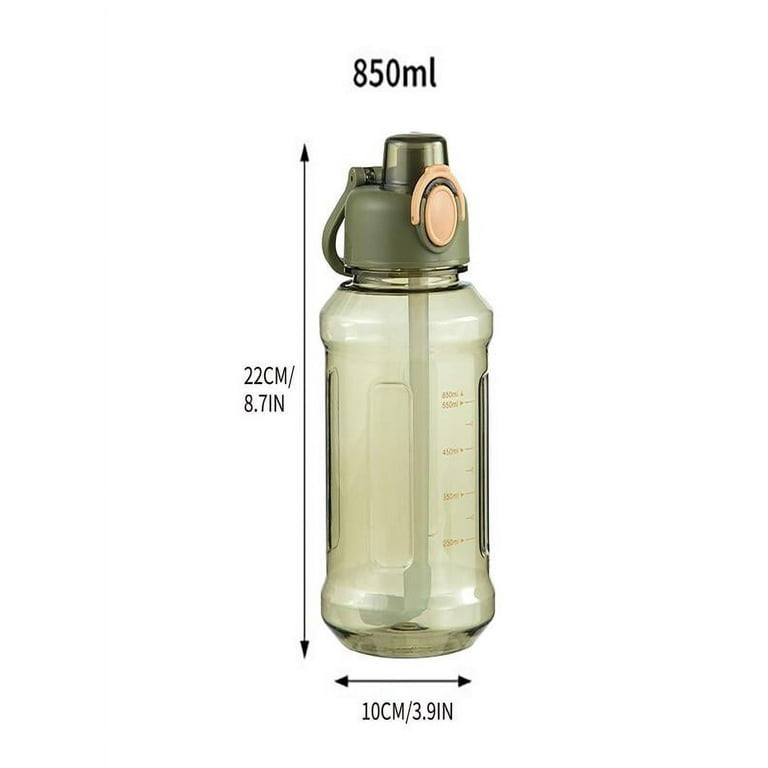 AURIGATE 30 oz Water Bottle with Straw, Half Gallon Wide Mouth - Main Image