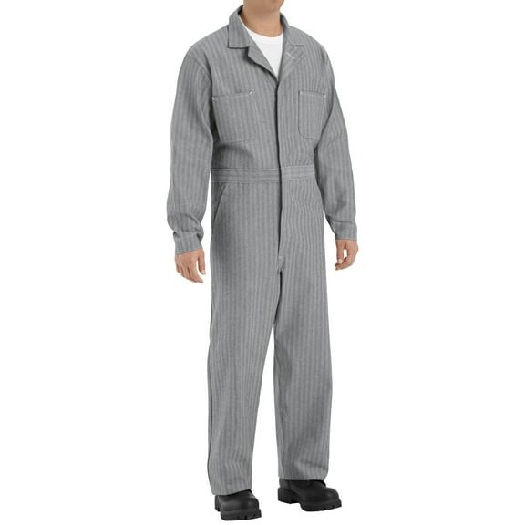 Red Kap Men's Button-Front Cotton Coverall