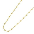 thumbnail image 5 of JewelStop 14K Yellow Gold Polished Finish Layering Saturn Bead Necklace with Lobster Clasp - 18", 5 of 6