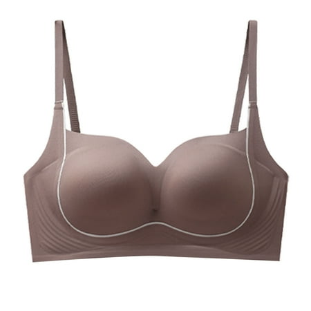 GENGING Ladies Tops Clearance Women s Solid Color Invisible Backless Sexy Lingerie Seamless Push Up Bra Soft Support Underwear Everyday Bras