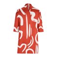 thumbnail image 4 of Fankiway Mode Femmes Décontractée Ample Col Rond Manches Mi-Longues Robe Confortable Imprimée Grande Taille Robes pour Femmes Rondes Printemps Robes pour Femmes 6909, 4 of 6