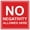 Red, variant on Square No Negativity Allowed Here Sign(Red) - Medium
