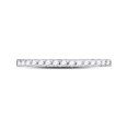 thumbnail image 3 of Bande de Mariage Empilable Fine en Or Blanc 14kt pour Femmes 1/6 Cttw, 3 of 4