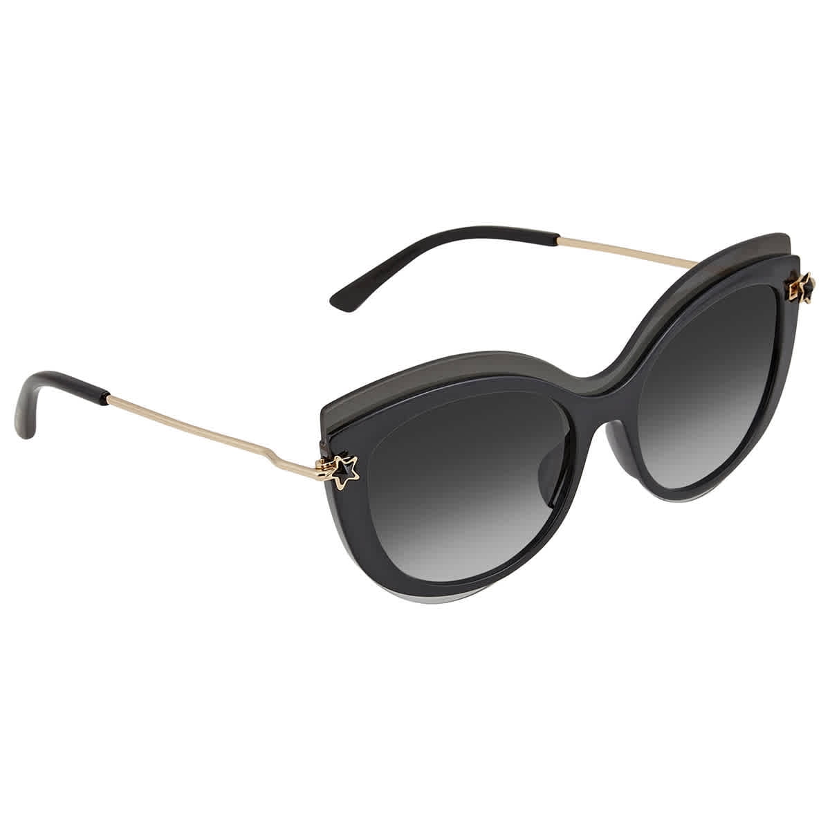 fendi brown gradient square sunglasses with turquoise studs