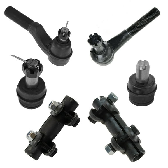 TRQ 8pc Steering Suspension Kit Ball Joints Tie Rods & Adjusting Sleeves New PSA50203