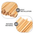 thumbnail image 3 of HAMPPLIES 100Pcs Khaki Reed Tubes Replacement for Mason Bee Houses Natural Material for Bee Nesting, 3 of 8