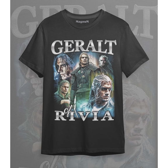 Geralt of Rivia Vintage Unisex Shirt - Vintage Geralt of Rivia TShirt Gift For Him and Her - Geralt of Rivia 90s retro design graphic tee